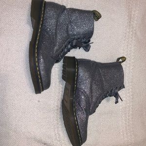 1460 Dr. Martens lace up sparkly boots